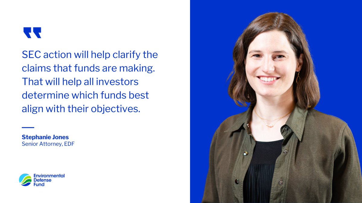 Good news! The SEC has just updated the Names Rule to hold funds accountable for terms like "sustainable" and "green" in their names. This bipartisan action will help investors make more informed decisions and bring greater transparency to the market. bit.ly/3RqFkTh