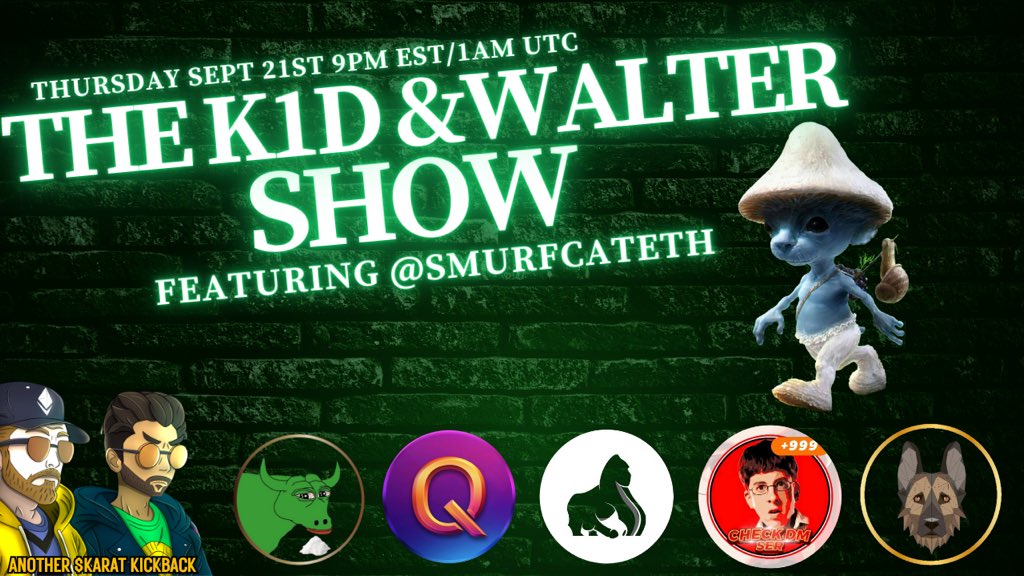 K1d_Crypt0's tweet image. You guys already know what time is! @WALTER_DEFI and I have another bangity bang bang banger fresh out the oven!
Smash this reminder for tonight’s space! 
👇👇👇👇👇


We are excited to have partners @Chookyinu $CHOO cohosting with us on this Thursday…