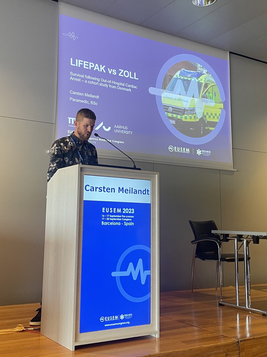 LIFEPAK vs ZOLL for OHCA - two different biphasic waveforms - any difference in patient outcome when defibrillated? #EUSEM #EUSEM2023 #ohca #lifepak #zoll