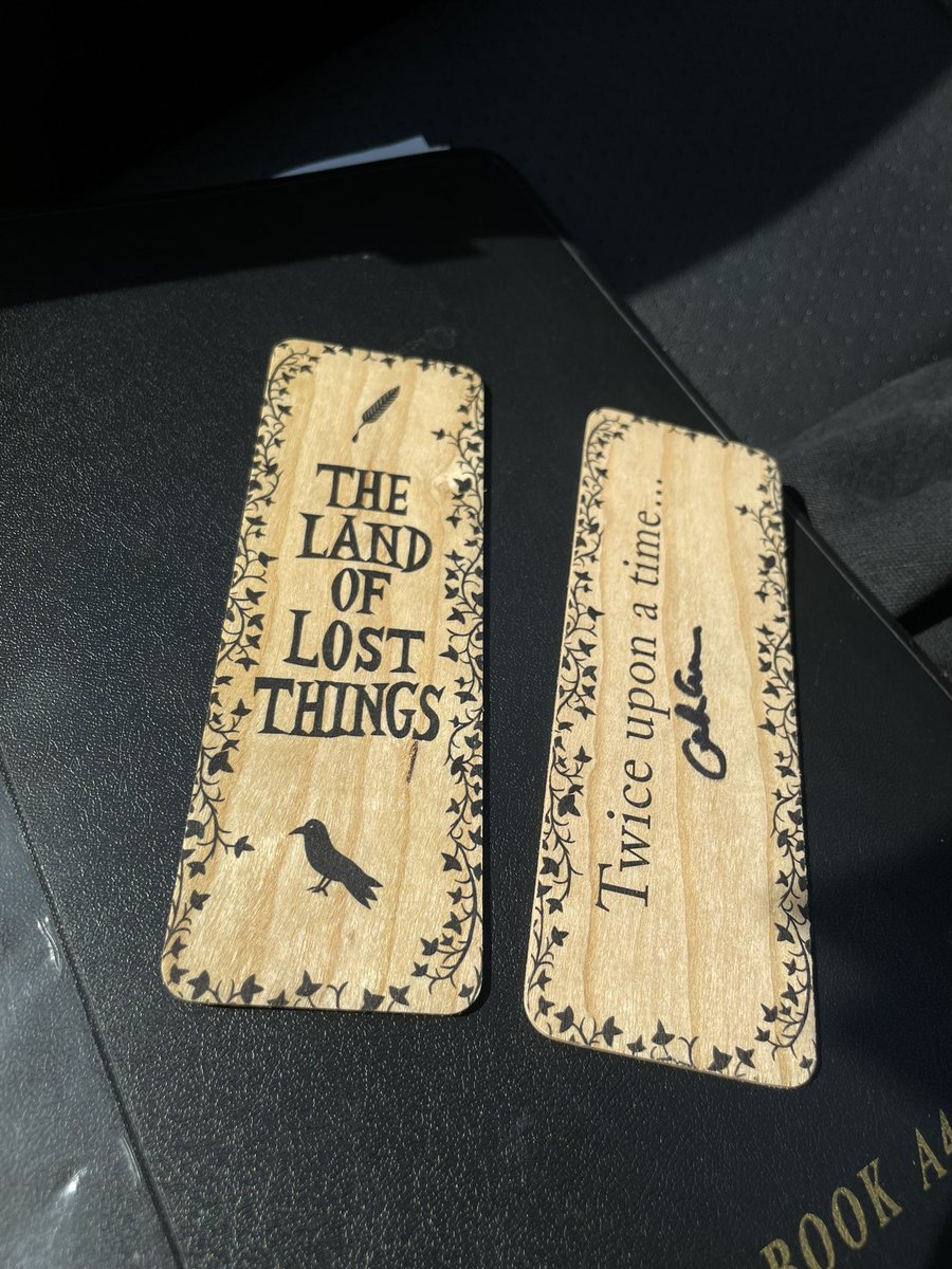 So, Pennsylvanians, if your local @BNBuzz is Chestnut St in Philly, Plymouth Meeting, Montgomery, Broomall, or Devon, not only do those nice people have signed copies of The Land of Lost Things, but a cherrywood bookmark has been slipped into each one. When they’re gone…