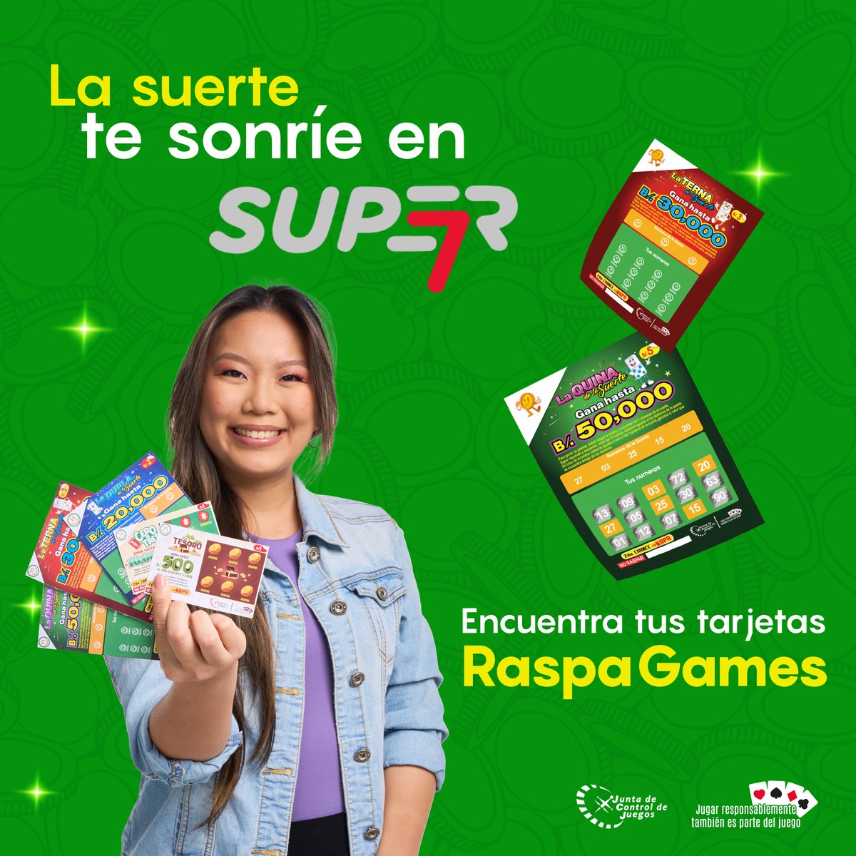 Raspagamespa's tweet photo. ¿Qué esperas para comprar tus tarjetas en Super 7? La suerte está a una raspada de distancia

#RaspaGames #Panamá #RaspayGana https://t.co/DaBF1F8pd4