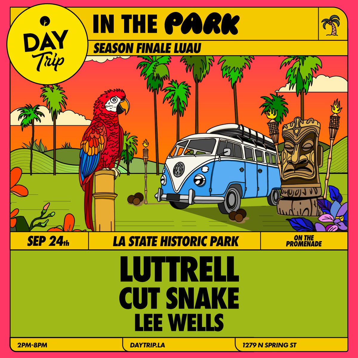 Los Angeles! playing the last Day Trip of the season this Sunday 9/24 at LA State Historic Park w/ @cutsnake and @LeeWellsMusic. let’s close this thing out proper. gonna be classic sunset Luttrell vibes. 🌅 Limited tix left daytrip.la/event/day-trip…