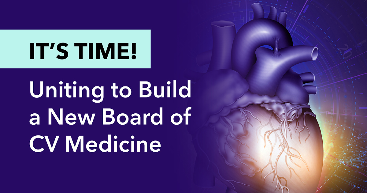 It’s time for a board of our own! ACC, @SCAI, @HFSA & @HRSonline are uniting to request a new, independent medical board for CV medicine that would move away from #MOC and pursue a new competency approach to continuous certification. Learn more: cvboard.org.