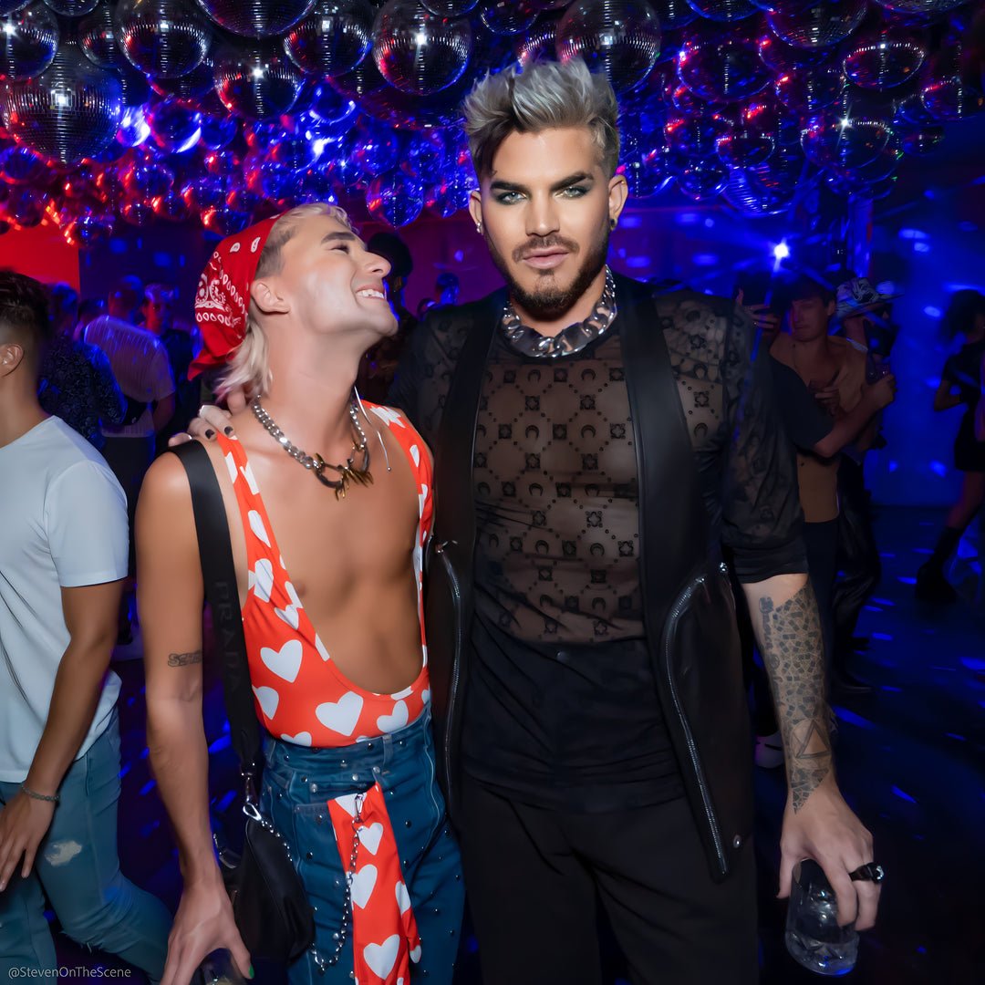 📷|<a href="/AdamLambert/">ADAM LAMBERT</a> and Oliver at Edition last week 💕