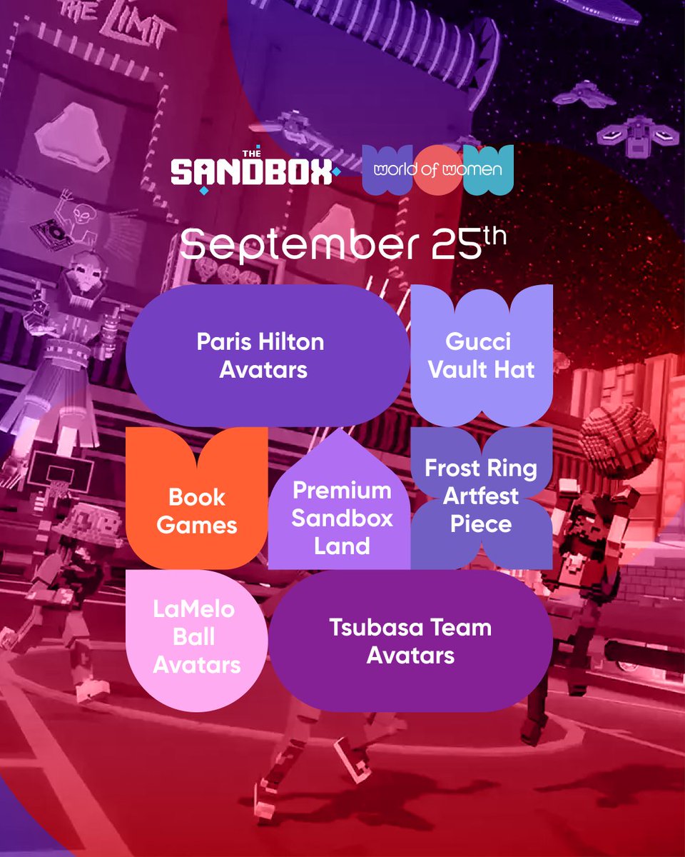 1/ Game night is back, and this time, we’re taking it to Meloverse Rematch! @thesandboxgame 👀

📅 Date: Monday, 25th of September
⏰ Time: 4:30pm BST
📍 Location: Meloverse Rematch

Anyone can join, so if you want a chance to win one or two of these prizes, keep reading 🌟👇