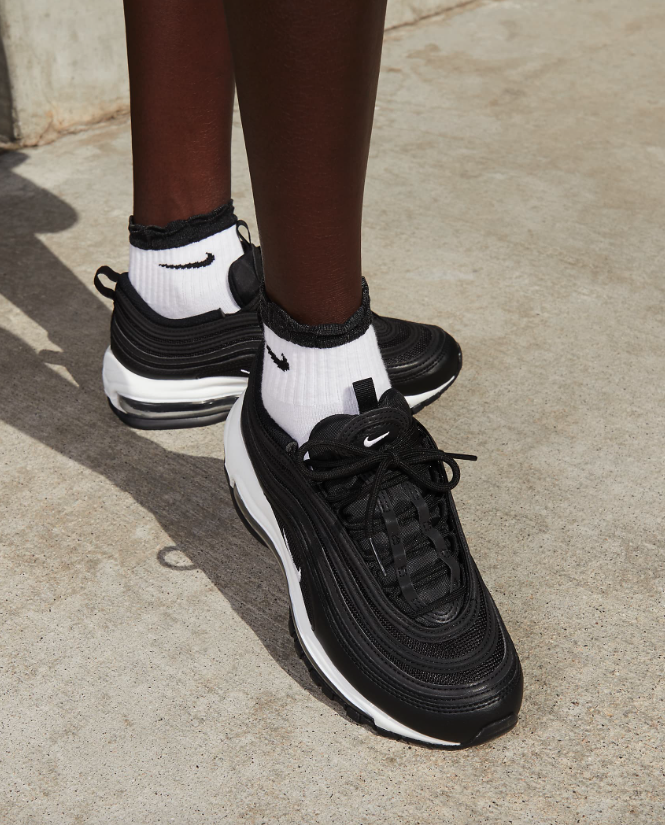 SOLELINKS's tweet photo. Ad: Women’s Nike Air Max 97 ‘Black/White’ on sale for $86.38 + FREE shipping, use code APPDAYS => https://t.co/vhzO7CnUID https://t.co/gJWsOfClS4