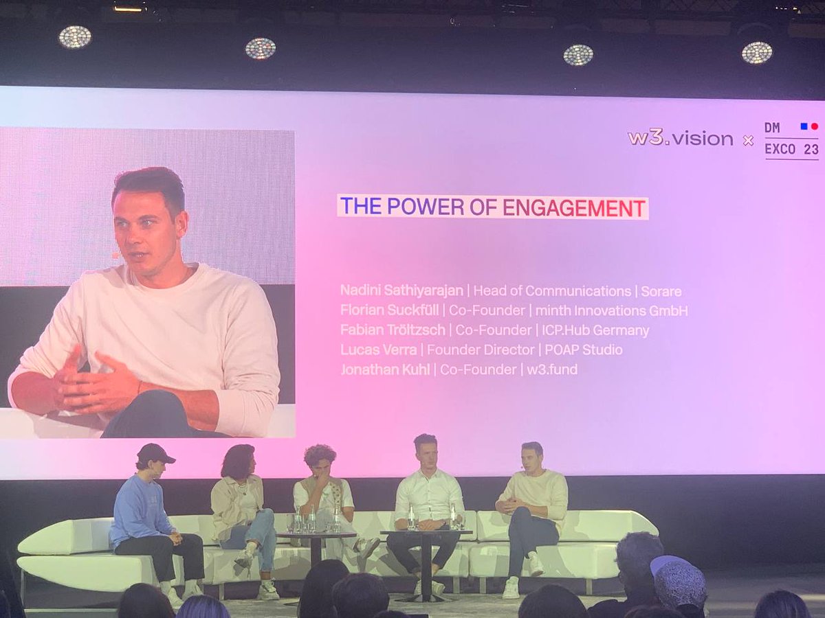 DeArk - ICPHubGermany is glad to have participated in a panel discussion at #DMEXCO23 #EmpoweringDigitalCreativity  #Web3

Thanks to @w3_fund @dmexco 

@dfinity