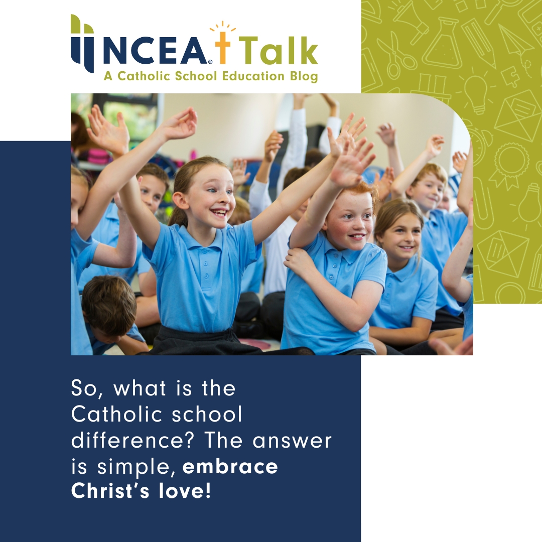 NCEATALK's tweet image. &quot;Catholic schools offer us the opportunity to be an extension of Christ&apos;s love through our interactions with one another,&quot; writes CLS 2023 keynote speaker Antonio Felix, Ed.D. Read more about the Catholic school difference in our latest blog: nceatalk.org/2023/09/shapin…