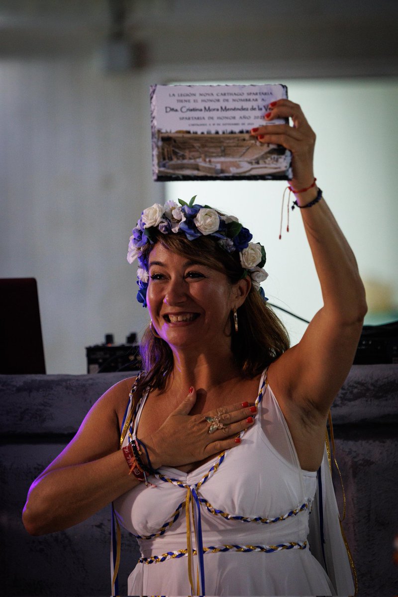 NovaCarthago's tweet photo. 📸 Ya disponible en nuestro Facebook las fotos de la cena y del discurso del Alcalde del pasado Martes, donde se le hizo entrega a la Concejala del @AytoCartagenaES, @CristinaMora_MV, la placa que le nombra Spartaria de Honor 2023 👏

¡Gracias @fotografialaestacion! https://t.co/YAw5YwyK04