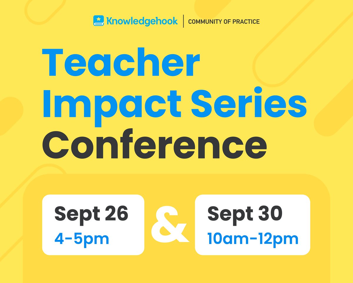 knowledgehook's tweet photo. Upgrade your teaching toolkit with Knowledgehook! Join us Sep 26 &amp; 30 for our Community of Practice mini-conference. Register now https://t.co/1eekMeDUIL Let’s inspire each other and level up math education together!  #KnowledgehookCOP #onted #k12 #mathed #edtech #OAME https://t.co/h5KUHVklfu