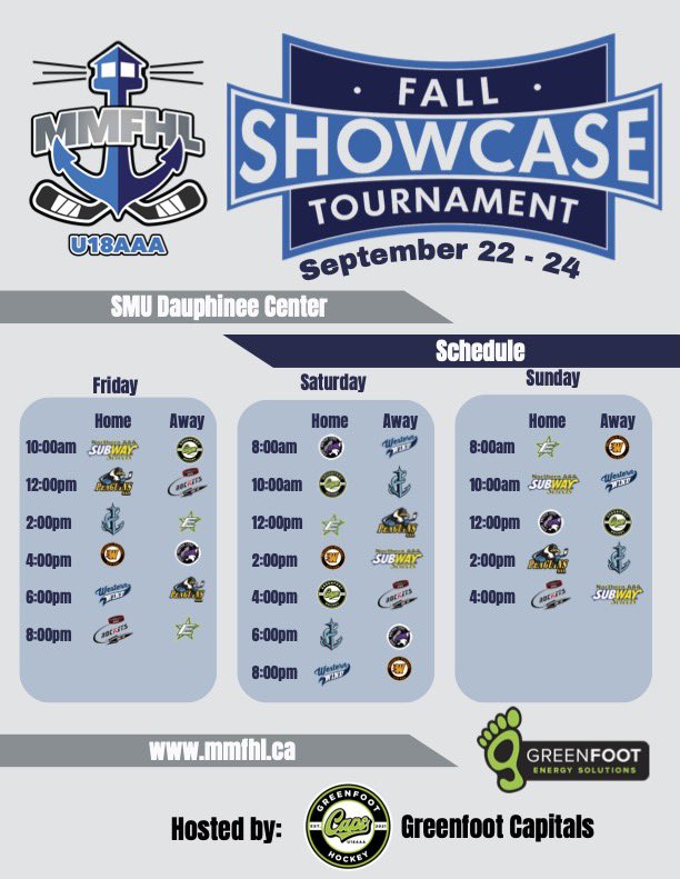 🐙🐙 It’s showcase weekend Kraken Nation🐙🐙 All nine <a href="/MMFHLU18/">The MMFHL</a> teams under one roof at Saint Mary’s University Dauphinee Center - livestream links will be shared on our Facebook page - thank you to the <a href="/GreenfootCaps/">Greenfoot Capitals</a> for hosting this weekend 👊🏻🏒 <a href="/nbfaaahl/">New Brunswick AAA Female Hockey</a> <a href="/HockeyNB/">Monad ⨀</a> #FEARTHERISE