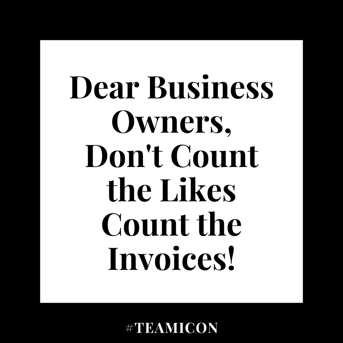 The metric you're supposed to care more about is - the invoices!

#teamicon #debt #debtcollection #localbusinesscanada #vancouverbusiness