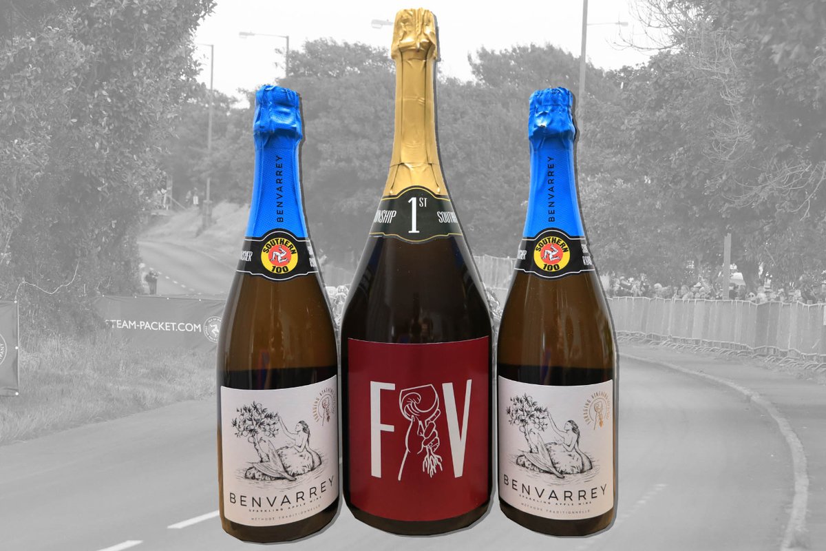 Southern 100 sponsor Foraging Vintners have kindly been providing the podium bottles of sparkling wine since 2017. As no races were held this year due to the sad &amp; very traumatic incident during practice of the Southern 100 Road Races led to the cancellation of the races.

(1/4)