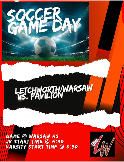 Letchworth_Athletics (@letch_athletics) on Twitter photo It's Game Day for the Boys Soccer Team! <a href="/wcstigernation/">Warsaw CSD Athletics</a> <a href="/BataviaDNSports/">Daily News Sports</a> <a href="/TheLCN/">Livingston County News</a> <a href="/SectionVSoccer/">Section</a> It's Game Day for the Boys Soccer Team! <a href="/wcstigernation/">Warsaw CSD Athletics</a> <a href="/BataviaDNSports/">Daily News Sports</a> <a href="/TheLCN/">Livingston County News</a> <a href="/SectionVSoccer/">Section</a>