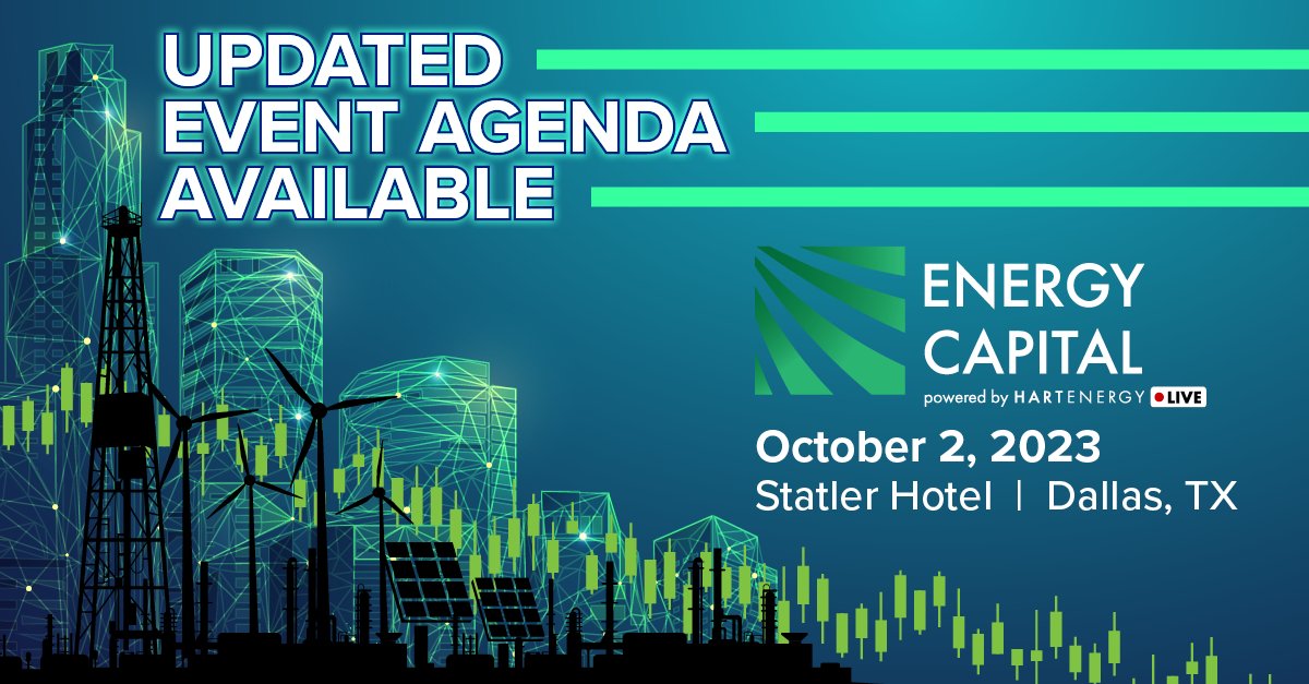 hartenergy's tweet photo. 🔥 Exciting News! 🔥 Hart Energy LIVE's Energy Capital Conference just got a major update to its agenda! 😲

Don't miss out on the latest updates. Check out our event page now: https://t.co/mB0bVCRnfU 🚀
 
#EnergyCapitalConference #EventUpdate https://t.co/I9vZetnGeG