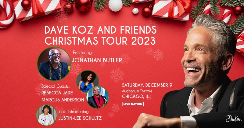 ON SALE NOW! ❄️ Get ready for the holiday season with tickets to @DaveKozMusic & Friends at @AuditoriumChgo on Saturday, December 9! livemu.sc/3t3Hhut