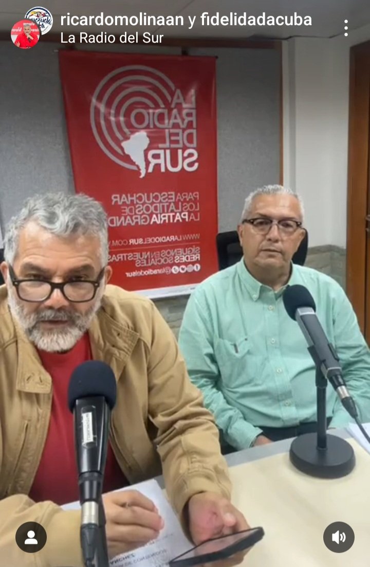 FidelidadACuba's tweet photo. #GuaicaipuroConManoDura Compartimos con el Dip. @ramolinap en su programa 𝘾𝙖𝙢𝙗𝙞𝙚𝙢𝙤𝙨 𝙚𝙡 𝙎𝙞𝙨𝙩𝙚𝙢𝙖 por @laradiodelsur donde conversamos del XIII Encuentro de Solidaridad mutua Venezuela Cuba, #AraguaNov23 Cuna de la Revolución y Capital Mundial de la Solidaridad. https://t.co/svhy1INAeX