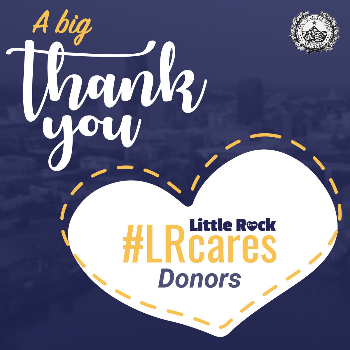 CityLittleRock's tweet photo. This #ThankfulThursday we give a big shoutout to more groups and the amazing residents of Little Rock who show that we are #LRStrong. It is through your generosity and dedication that we have made #progress in building back from the March 31 storm.
[1] https://t.co/f1K6VzKeQy