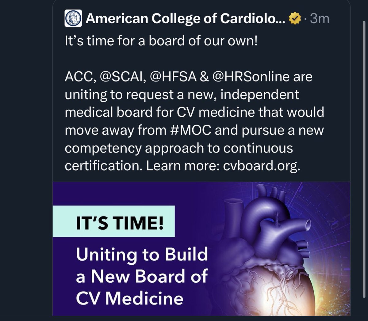 Dr. Purvi Parwani (@purviparwani) on Twitter photo WoW!!! Thank you ACC! This is a why I love cardiology and the community we have! About time!! Thank you thank you thank you.
<a href="/DrRyanPDaly/">Ryan P. Daly, MD</a> <a href="/OKhaliqueMD/">Omar Khalique</a> <a href="/onco_cardiology/">Juan Lopez-Mattei, MD</a> <a href="/SrihariNaiduMD/">Srihari S. Naidu, MD</a> <a href="/mmamas1973/">Mamas A. Mamas</a> <a href="/DrMarthaGulati/">Dr. Martha Gulati ♥️🫀❤️🩹🇨🇦</a> <a href="/iamritu/">Ritu Thamman MD</a> <a href="/DrToniyaSingh/">Toniya Singh MD FACC</a> <a href="/JGrapsa/">Julia Grapsa MD, PhD</a> <a href="/VietHeartPA/">Viet Le DMSc PA-C FACC FAHA HF-Cert</a> WoW!!! Thank you ACC! This is a why I love cardiology and the community we have! About time!! Thank you thank you thank you.
<a href="/DrRyanPDaly/">Ryan P. Daly, MD</a> <a href="/OKhaliqueMD/">Omar Khalique</a> <a href="/onco_cardiology/">Juan Lopez-Mattei, MD</a> <a href="/SrihariNaiduMD/">Srihari S. Naidu, MD</a> <a href="/mmamas1973/">Mamas A. Mamas</a> <a href="/DrMarthaGulati/">Dr. Martha Gulati ♥️🫀❤️🩹🇨🇦</a> <a href="/iamritu/">Ritu Thamman MD</a> <a href="/DrToniyaSingh/">Toniya Singh MD FACC</a> <a href="/JGrapsa/">Julia Grapsa MD, PhD</a> <a href="/VietHeartPA/">Viet Le DMSc PA-C FACC FAHA HF-Cert</a>