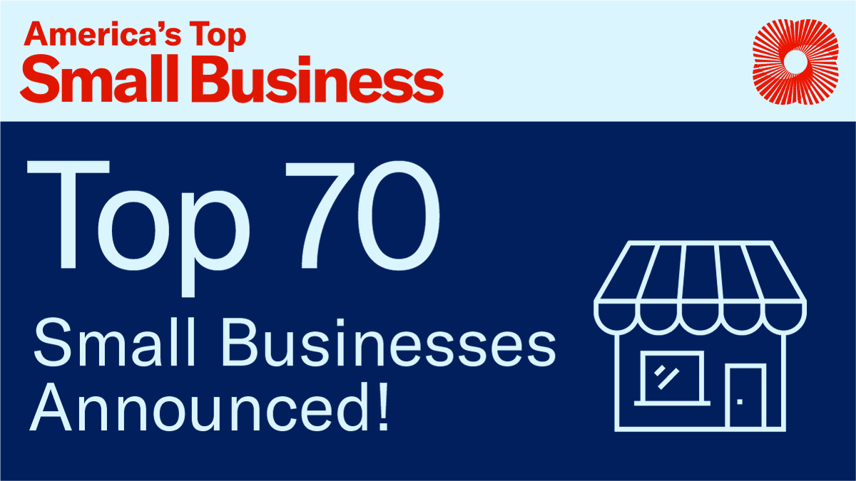 USChamber's tweet photo. 🎉From over 15,000+ applicants the top 70 small businesses have been selected! 🎉 

 Join us in celebrating these businesses that represent the top innovators in their local communities and the country on October 19th at our #ATSB2023 summit and awards! 
https://t.co/mYYUFHoFN6 https://t.co/gFOtwsM41e