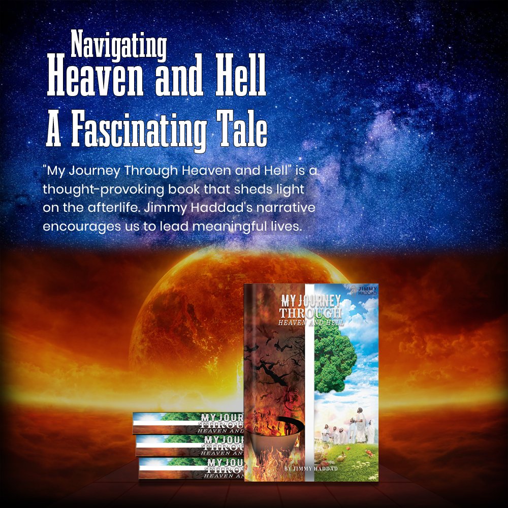 Navigating Heaven and Hell A Fascinating Tale

Get your Copy Today: jimmyhaddad.net

#jimmyhaddad #LifeChallenges #HopefulJourney #ResilienceStory #HiddenTruths #InnerSelf #TriumphOverAdversity #LifePerspective #ExistentialJourney #JourneyOfFaith #NearDeathInsights