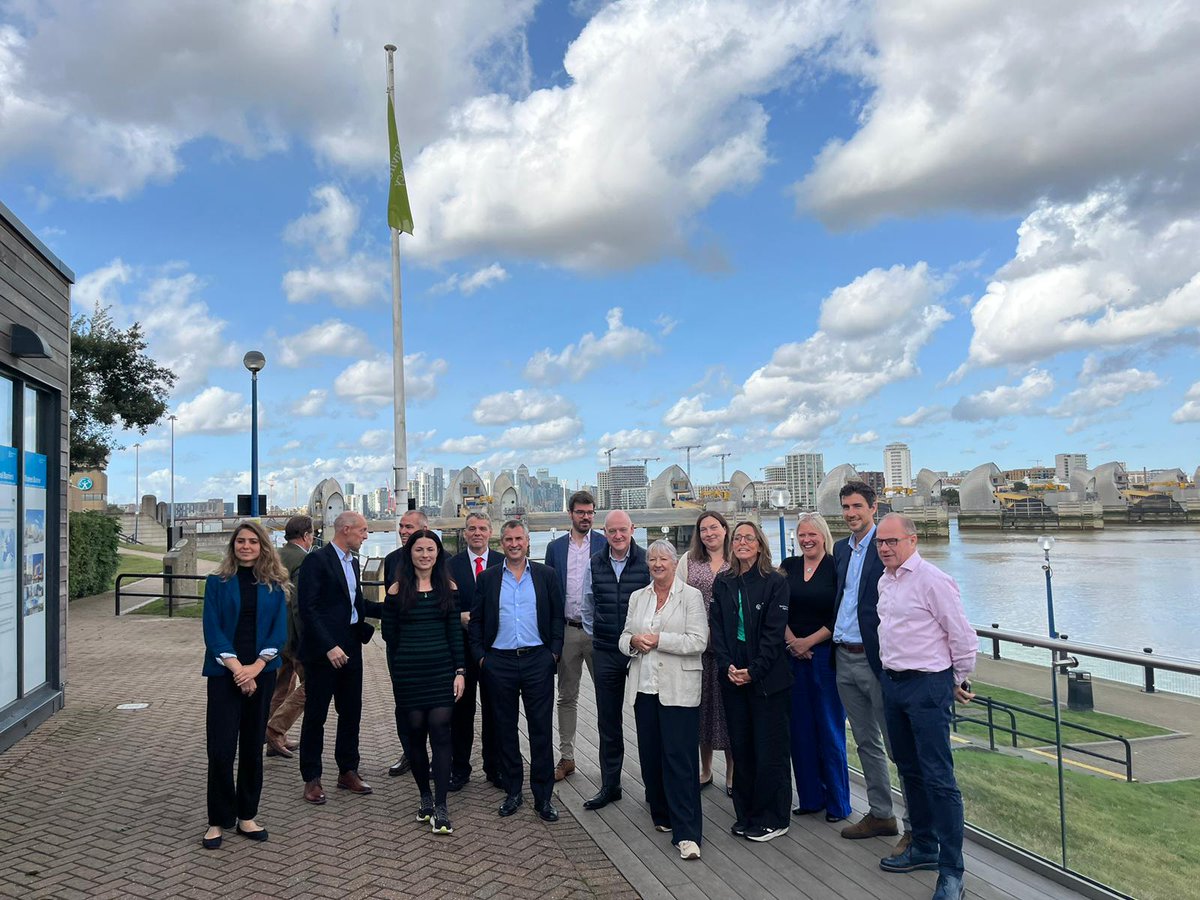 Brilliant #ThamesEstuary Growth Board day <a href="/thames_barrier/">Thames Barrier</a> including the first meeting of <a href="/EnvAgency/">Environment Agency</a>  <a href="/TE2100Plan/">Thames Estuary 2100</a> Taskforce 2100 group to talk flood resilience, business and the future. No better place to meet for great discussion!