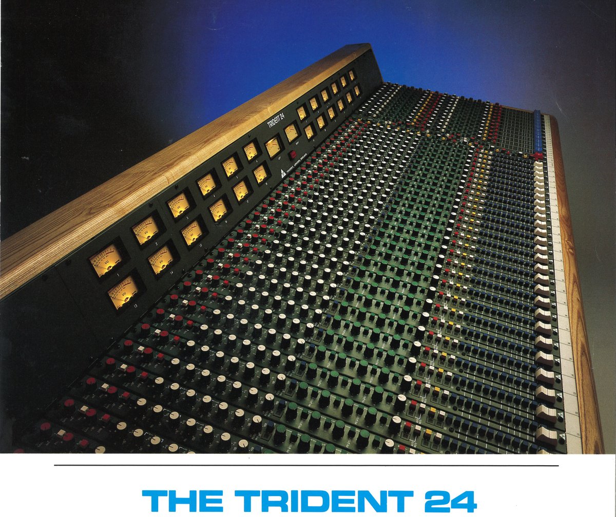 Trident_Audio's tweet photo. Throwing it back to this decidedly 80's ad campaign for the Trident 24!

#trident #tridentaudio #historyrefined #tridentconsole #analog #recordingstudio #analogconsole #trackedontrident #mixedontrident #tridentstudios https://t.co/eOo7M6EKlu
