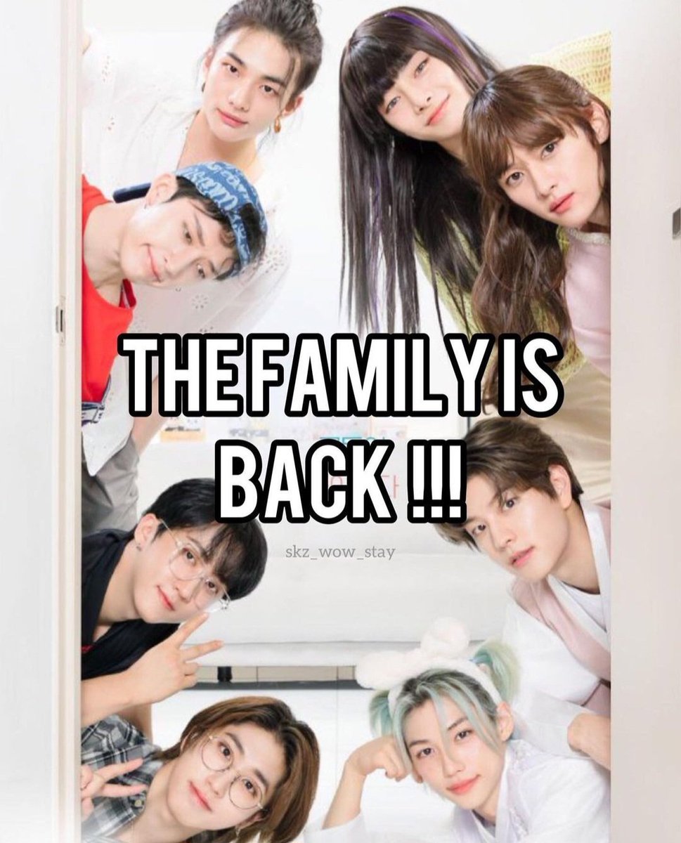 So happy my favorite family is back! Lol #StrayKids #BangChan #LeeKnow #Changbin #Hyunin #Han #Felix #Seungmin #JEONGIN #StrayKidsFamily #Stay