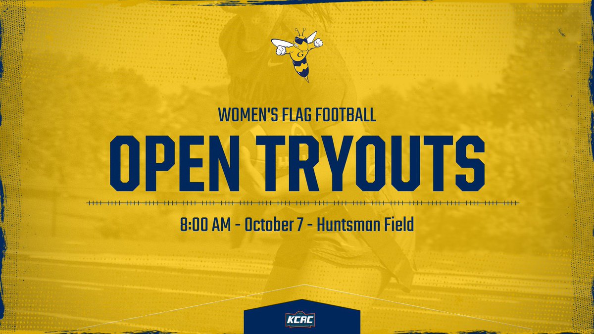 GracelandU_WFF's tweet photo. 🚨CALLING ALL GRACELAND STUDENT WOMEN🚨

We want to see you out at our open flag football tryouts.

There will be three tryout dates. 

We hope to see you out at our first date: Saturday, October 7 at 8:00 AM on Huntsman Field. 

More details coming soon. https://t.co/MisG0dSnVR