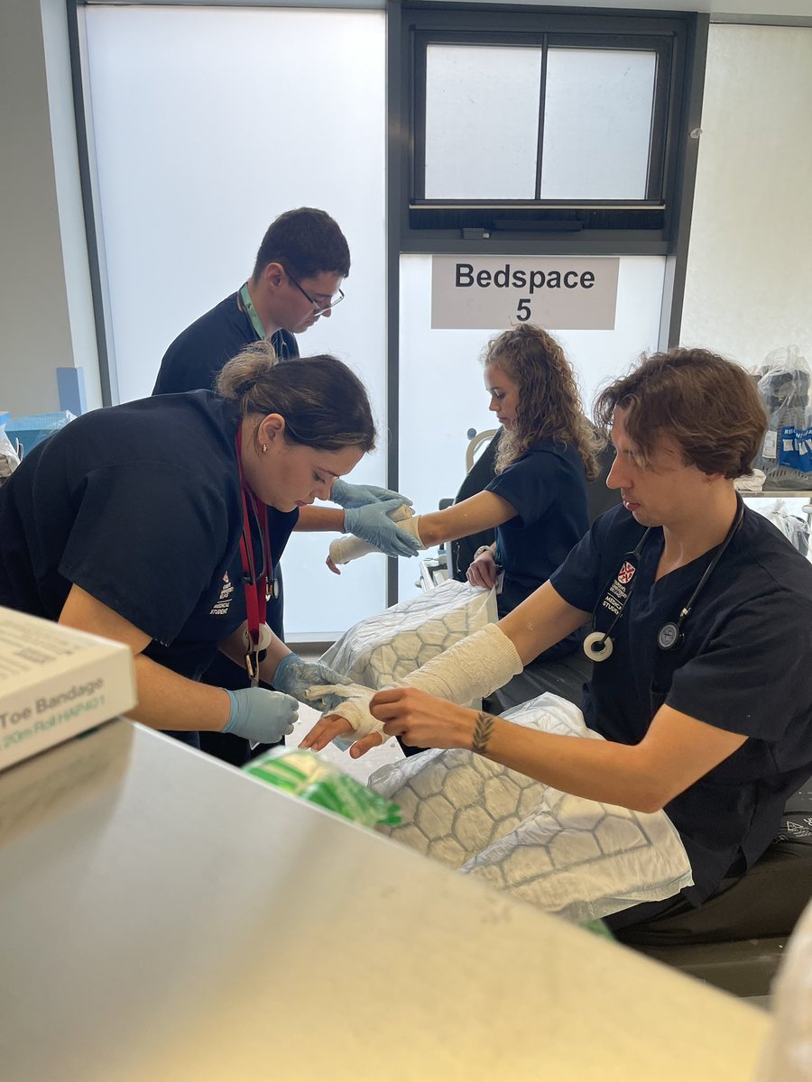 Today the 4th year medical students did a bit of plaster cast training! #antrimED <a href="/QUBelfast/">Queen's University Belfast 🎓</a> <a href="/QUBMedEd/">QUB Centre for Medical Education</a> <a href="/NHSCTrust/">Northern Trust</a> <a href="/iersk/">ian erskine</a> <a href="/sarahwatterson0/">Sarah Watterson</a> <a href="/jill8306/">Jill Armstrong</a> <a href="/drdavyg/">Davy Green</a>