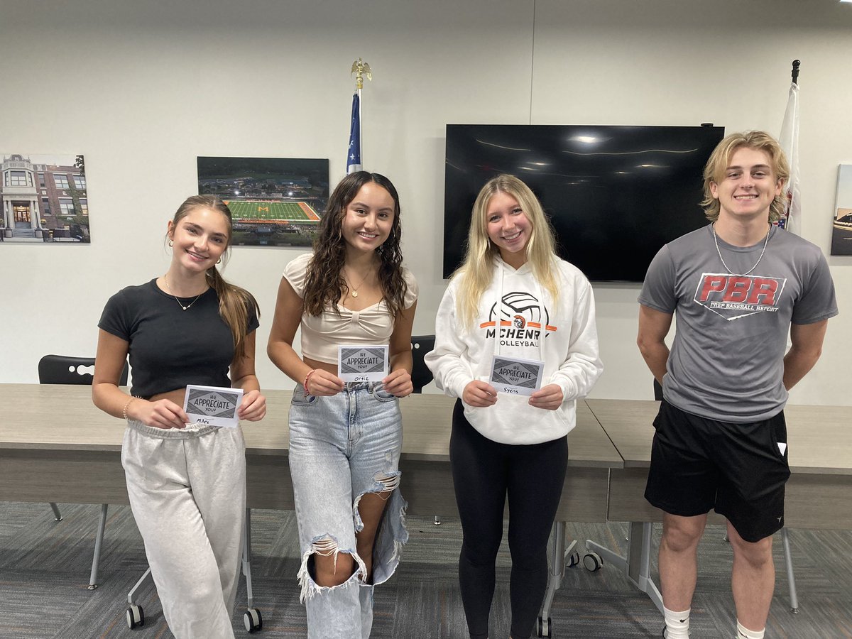 Congratulations to our 1st month winners for obtaining the most points!!!

If you want to win next month download the Warrior Nation app and check-in when at sporting events!!