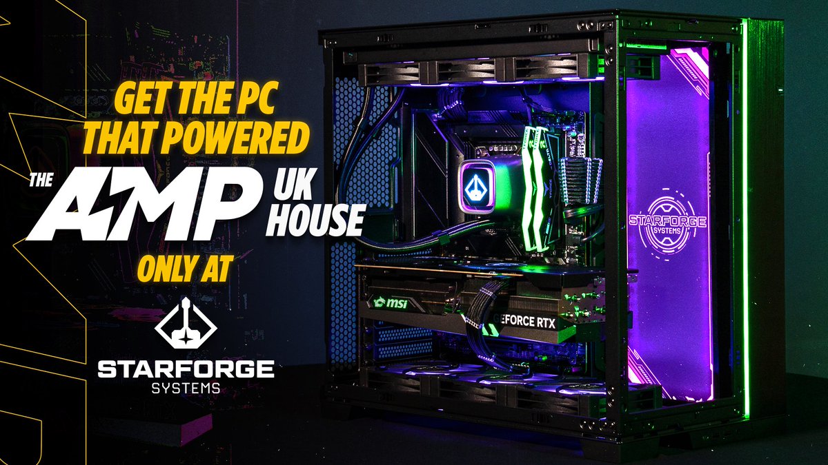 🚨 STARFORGE X AMP PC GIVEAWAY 🚨 We've partnered up with @AMPexclusive to give away a brand new PC, featuring an RTX 4090 and i9-13900K! To enter: ⚡ Like/RT this post ⚡ Follow @StarforgePCs ⚡ Follow @AMPexclusive ⚡ Enter using the link ⬇ 🔗 starforgepc.com/AMPGiveaway