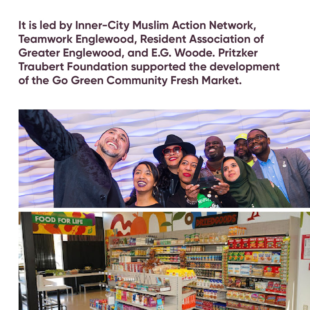Meet Chicago Prize 2020 Finalist, Go Green on Racine! Led by Inner-City Muslim Action Network, Teamwork Englewood, Resident Association of Greater Englewood and E.G. Woode, Go Green on Racine consists of three projects focused on activating the 63rd St. corridor in Englewood.
