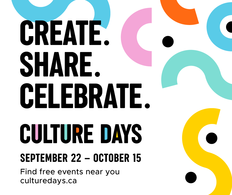 ArtBridges's tweet photo. [📅] Culture Days 2023 (Sept 22 – Oct 15) https://t.co/JvRA8gMk1F https://t.co/XXcLVB19wT