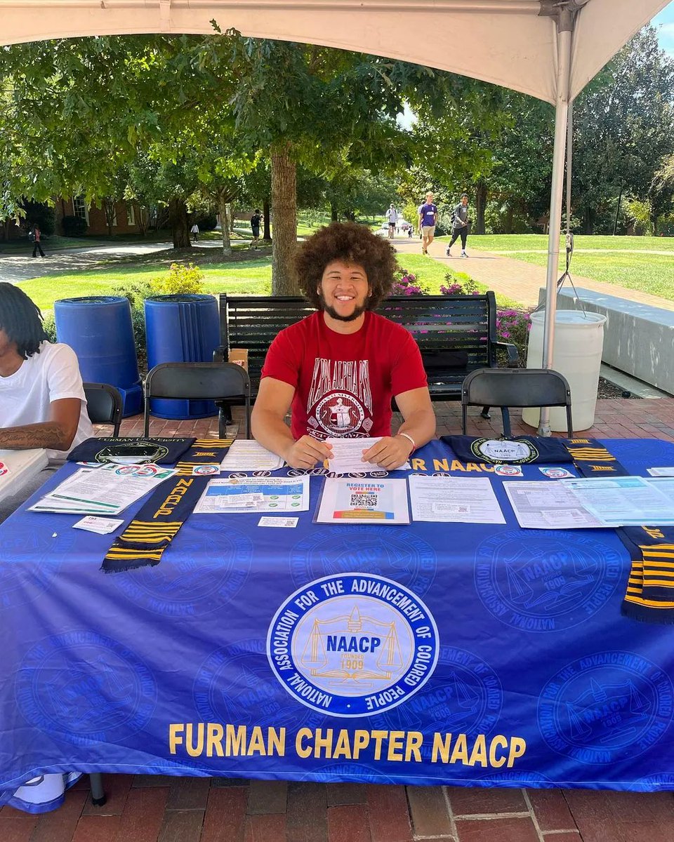 sep_kapsi1911's tweet image. Brother Miles Baker of the Xi Omega Chapter, who currently serves as the president of the Furman Chapter of the NAACP, participated in a voter registration event on their campus.
🔄 @furman.nupes
#kapsi1911 #sepkapsi #4thobjective