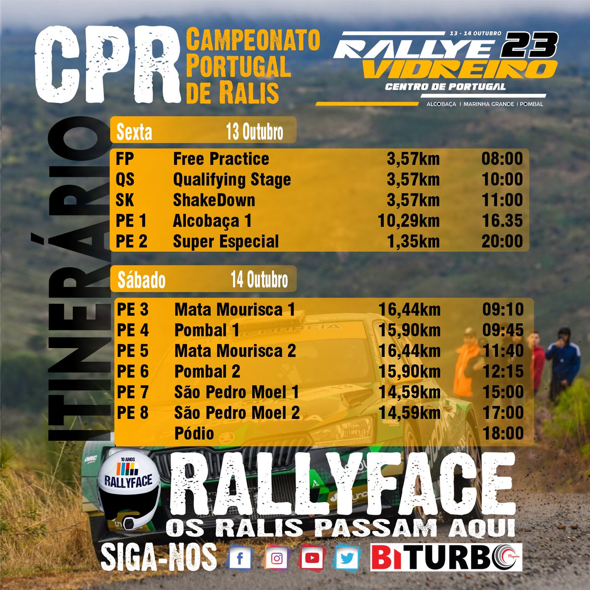 RallyTwiter's tweet photo. CPR
Rallye Vidreiro - Centro de Portugal
Itinerário
#rallyface2013 #rallyface #cpr #CPR2023 #CPR2RM #Rally2 #rallye #rallylife #motors #vamosfalardepromocaodosralis #rallycar #rali #rallyfans #motorsport #vidreiro https://t.co/d2GMEakwsZ