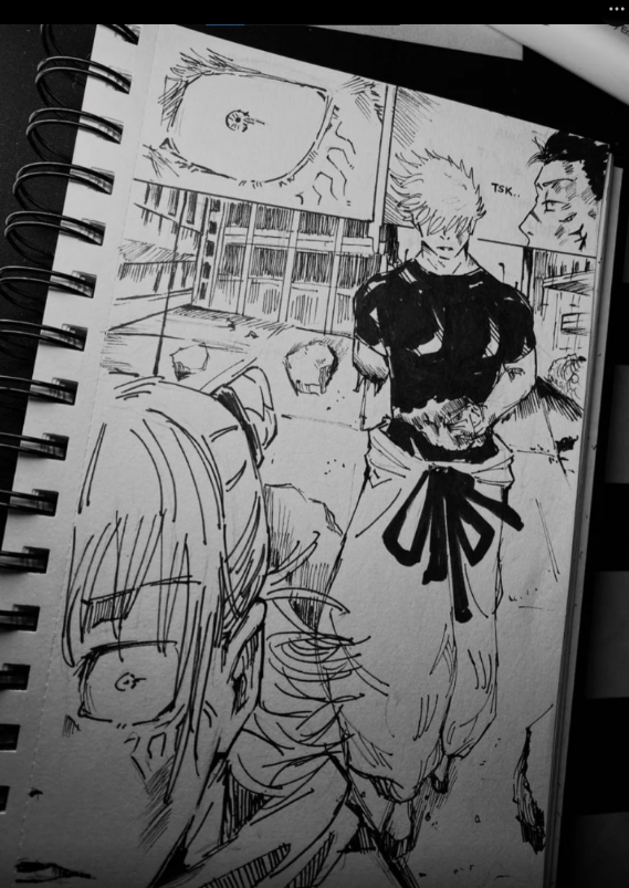 Folabi_10's tweet photo. lmao, this chapter hit jjk fandom way too hard.. We already got leaks from the next chapter😅. Nice art tho ngl. Just hoping we see smthin like this. This week has been way too fucked up.
#jjkspoilers #jjk237 #bringbackgojo https://t.co/CdTY2UPrpG