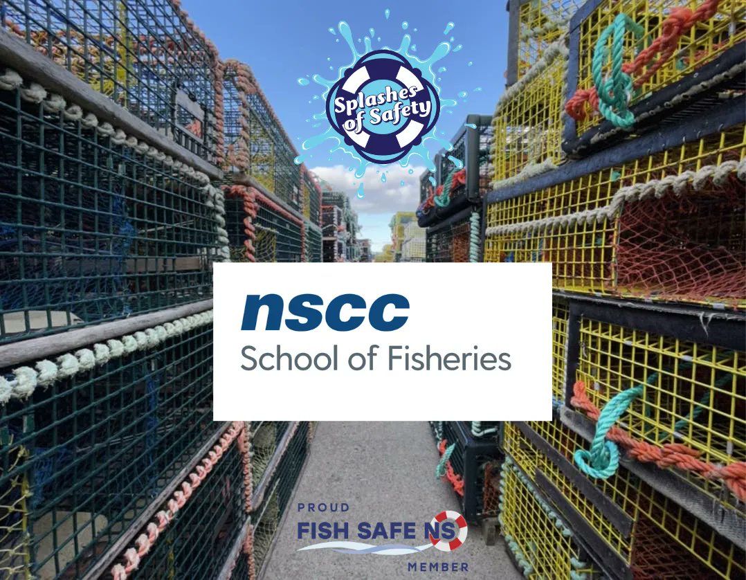 We would like to thank NSCC School of Fisheries for their 2023 Splashes of Safety Bronze Sponsorship ⚓️