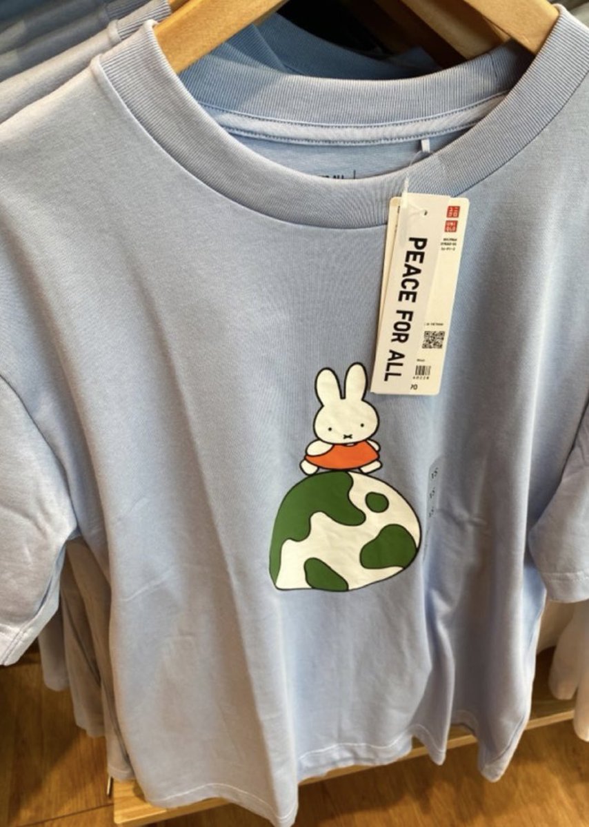 MiffyOfficialUS's tweet photo. #InternationalDayofPeace Miffy joined @uniqlo in the message of peace for all. All proceeds from these Miffy tees are donated to international orgs &amp; support those affected by violence, discrimination, armed conflict &amp; poverty. Available in-stores &amp; online https://t.co/ueYx1CYQP5 https://t.co/PlVNo53HgY