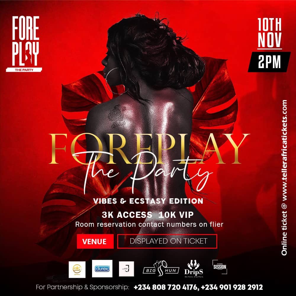 PORT HARCOURT CITY THE RAVE IS BACK.... THIS TIME WE ARE GOING ALL OUT🏷️🏷️🏷️#FOREPLAYTHEPARTY #THISNOVEMBER