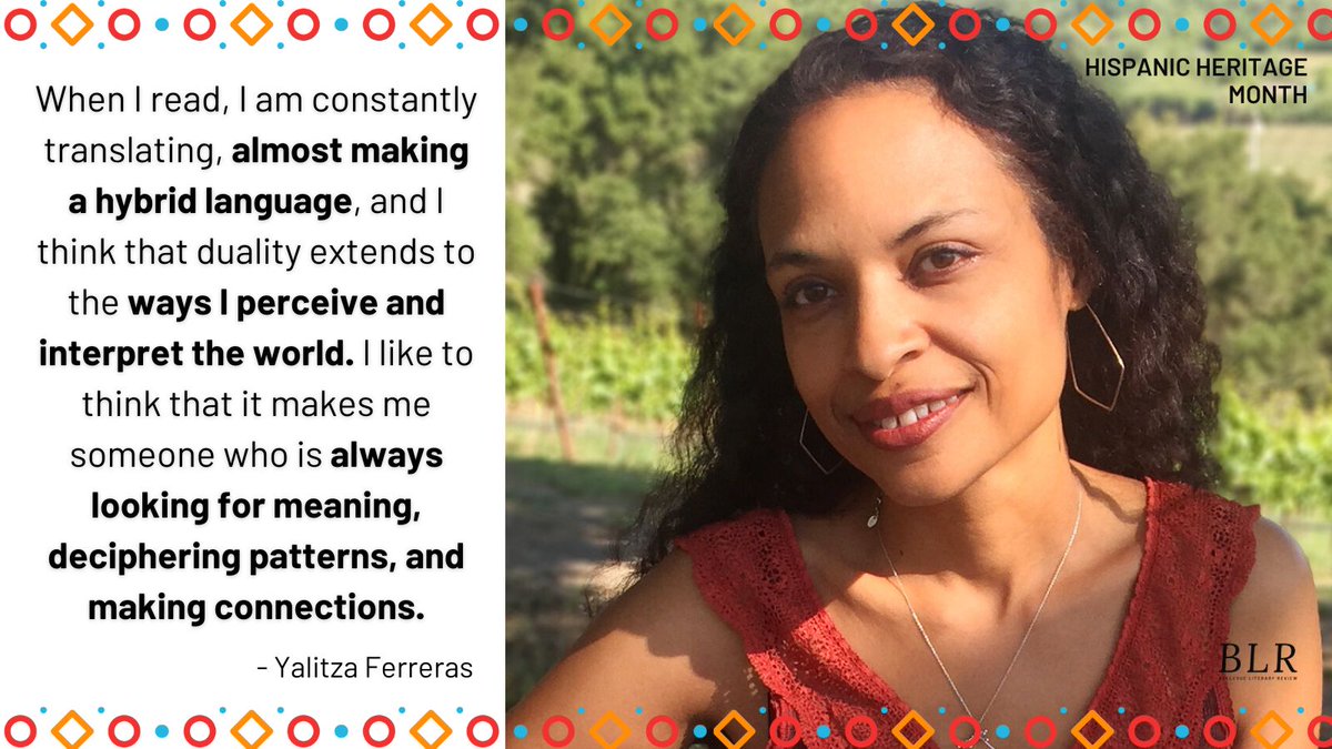 Bellevue Literary Review (@blreview) on Twitter photo We interviewed 2020 BLR Fiction Prize Winner <a href="/yalitzawrites/">Yalitza Ferreras</a> on being a successful bilingual writer. Do you have a "hybrid language" too?🤔
Our interview with Yalitza: blreview.org/interviews/int…
Her story, Rivers: blreview.org/fiction/rivers/ We interviewed 2020 BLR Fiction Prize Winner <a href="/yalitzawrites/">Yalitza Ferreras</a> on being a successful bilingual writer. Do you have a "hybrid language" too?🤔
Our interview with Yalitza: blreview.org/interviews/int…
Her story, Rivers: blreview.org/fiction/rivers/
