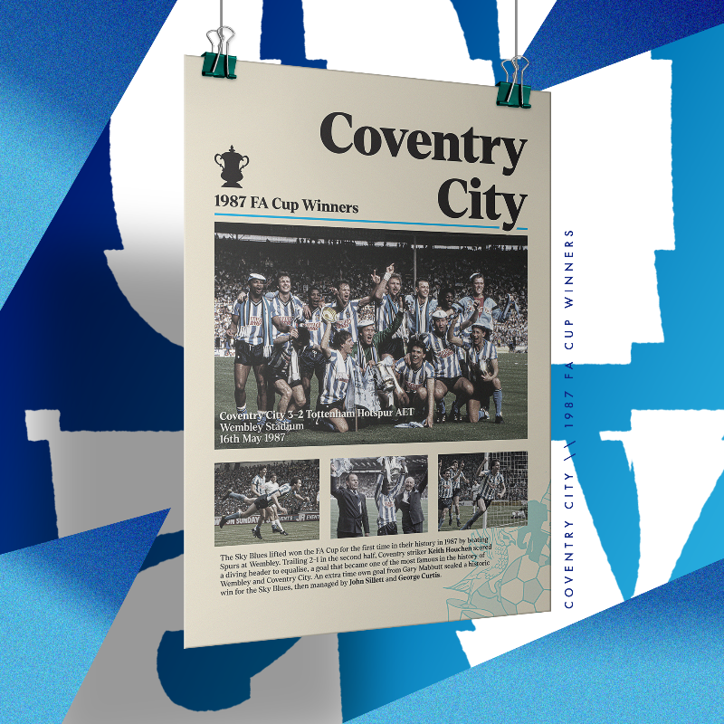 jpsportsposters's tweet photo. 😍 Introducing JP Sports Posters!

➡️ We're back and rebranded ahead of #Christmas and we have a number of posters available now in our 𝙄𝘾𝙊𝙉𝙎 Collection - including ones for #CoventryCity, #LutonTown and #Spurs fans!

#PUSB #Hatters #COYS #Presents #Football #FootballPosters