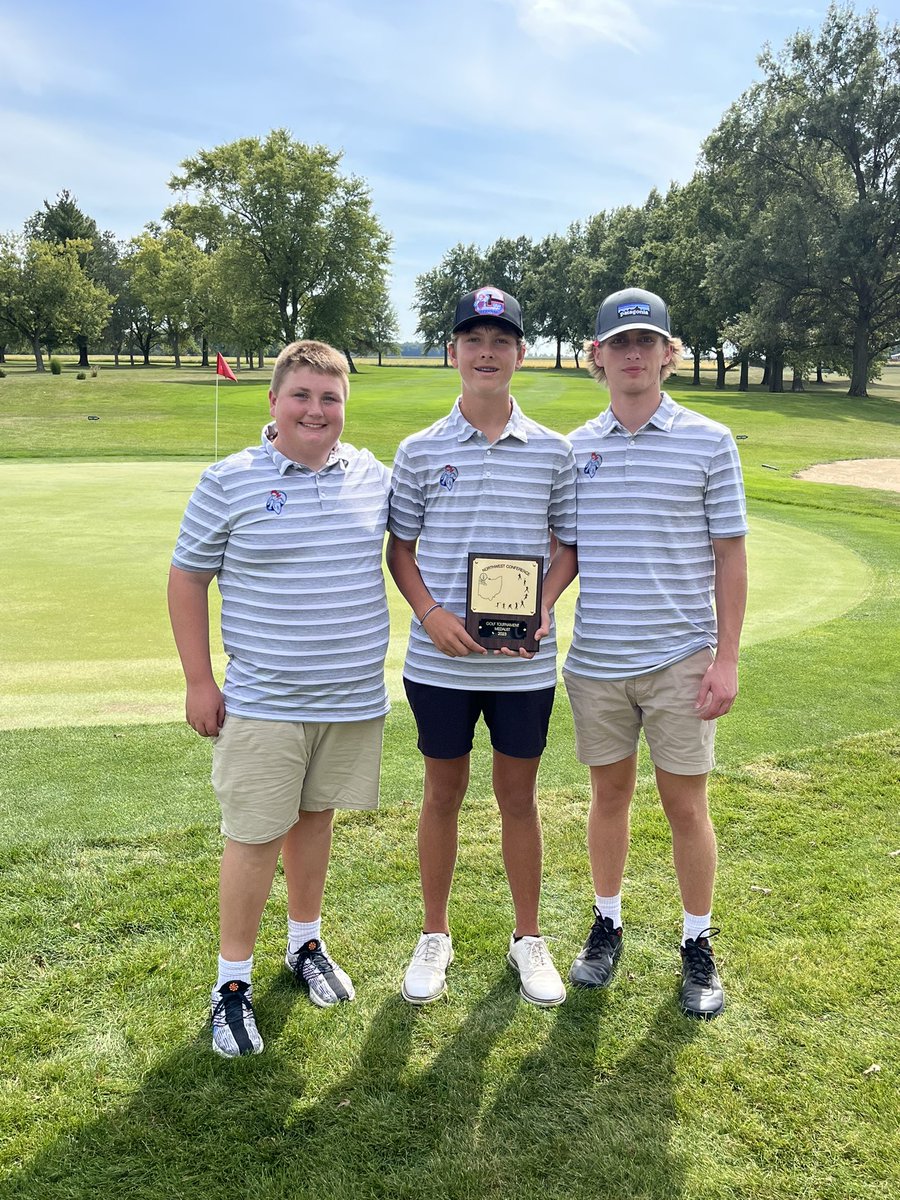 CVKnightsSports's tweet photo. Golf results from NWC Tournament: Knights shoot a 356 finishing in 4th place! 

Individual scorers:
Mathew Dealey 74 (Medalist: Tournament Champ: NWC Player of Year)
Logan Schlemmer 91 (HM NWC)
Trey Skelton 95 (HM NWC)
Ayden Hyitt 96

Great job boys golf! #GoKnightsGo https://t.co/mDPaKpGJSx