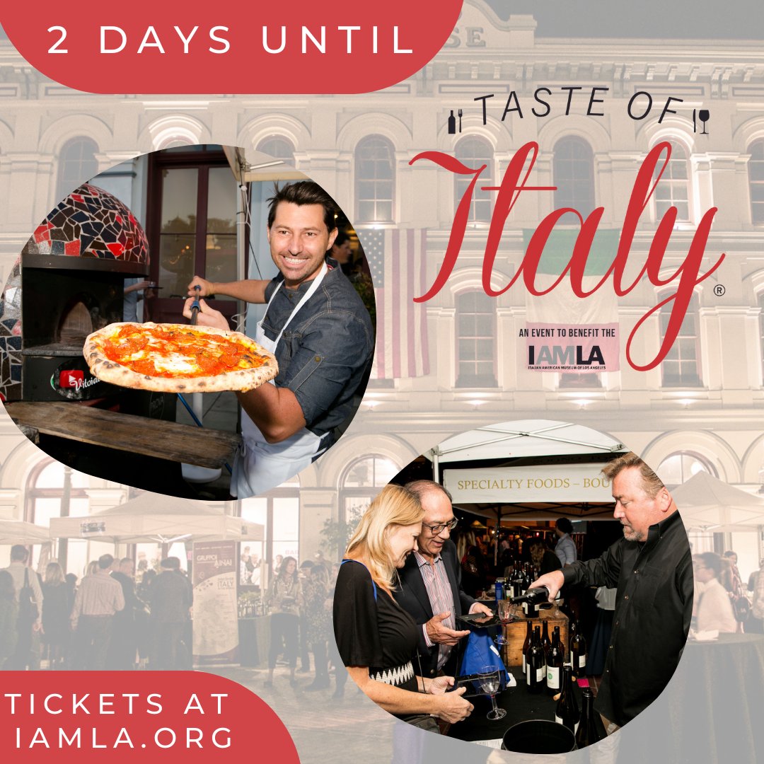 We are only two days away from Taste of Italy 2023! Make sure to get your pre-sale tickets now and save! buff.ly/3OhGAWC