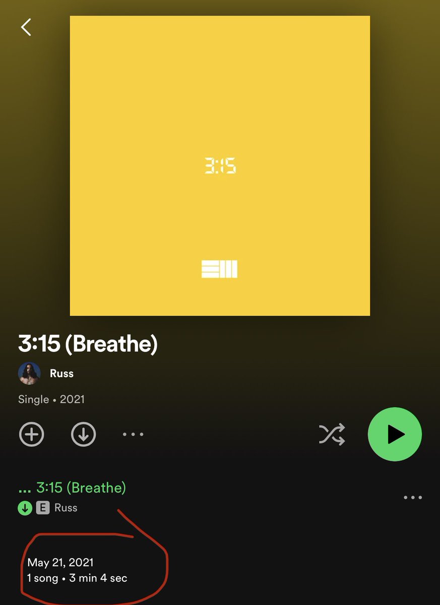 3:15 just broke 700k daily streams on Spotify for the first time

It came out May 21, 2021

Don’t give up on your art