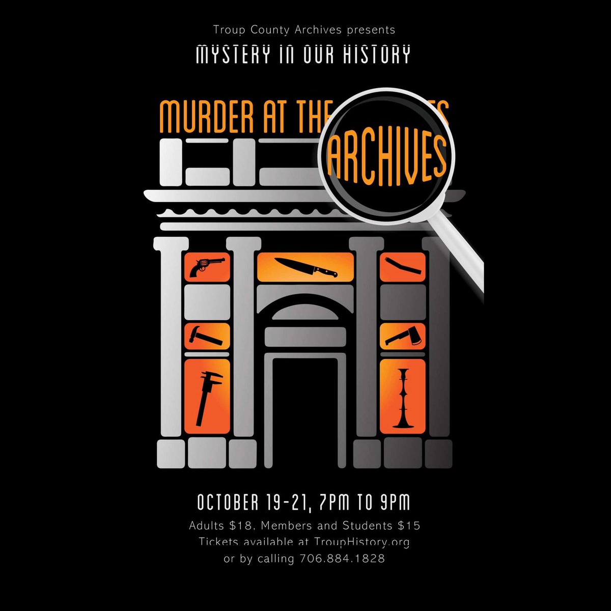 It’s almost that time! Join us for a night of family friendly spooky tales, inspired by real events and solve our Clue style game to crack the mystery of who was murdered at the Archives. Keep an eye on our socials for when tickets are available for purchase!