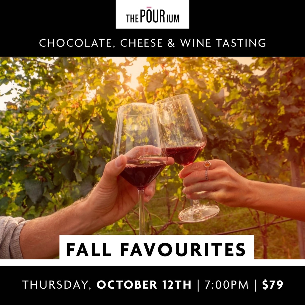 ThePourium's tweet image. Sweater weather is coming so why not come by and experience our fall favourites?! This chocolate, cheese and wine tasting will keep you warm and cozy with a flight of perfectly paired wines.

↗️rb.gy/qbb6d

#winnipeg #winetasting #fallfaves #datenight