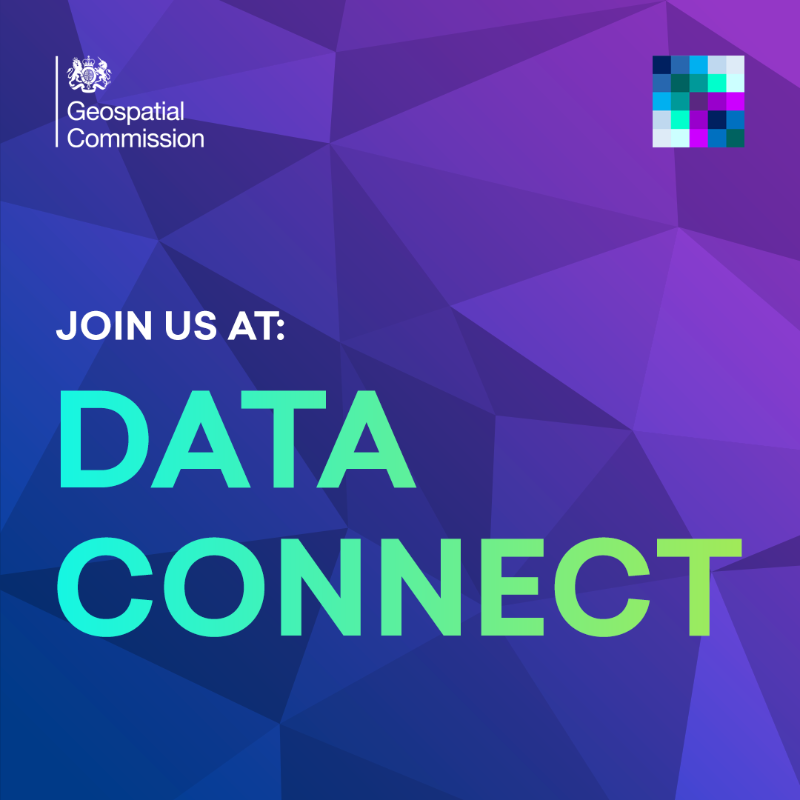 GeospatialC's tweet photo. #DataConnect23 is a week-long virtual event celebrating the power of data and it starts next week.

Data experts from across the public sector data community come together and we're hosting three sessions. 👋

Scroll through to find out more: 👇
