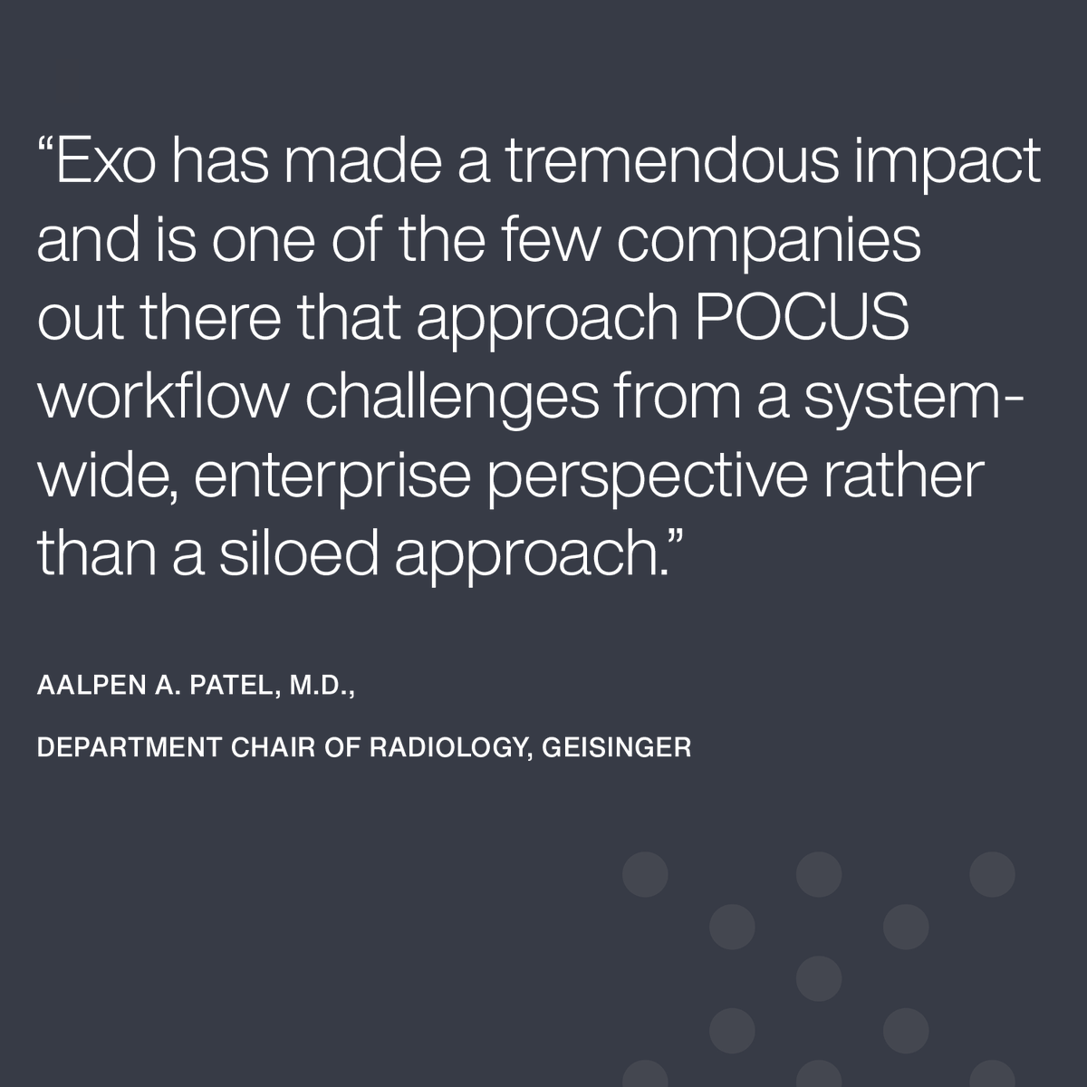 exoeffect's tweet photo. We recently partnered w/ @GeisingerHealth to implement ExoWorks™ &amp; expand the use of #medicalimaging. 🤝🏥 #ExoWorks simplifies #ultrasound documentation, billing, &amp; QA to improve #patientcare.

Learn about this #partnership: https://t.co/ucmXiHQsET #POCUS #Geisinger #MedTwitter https://t.co/5fQg4l0um9