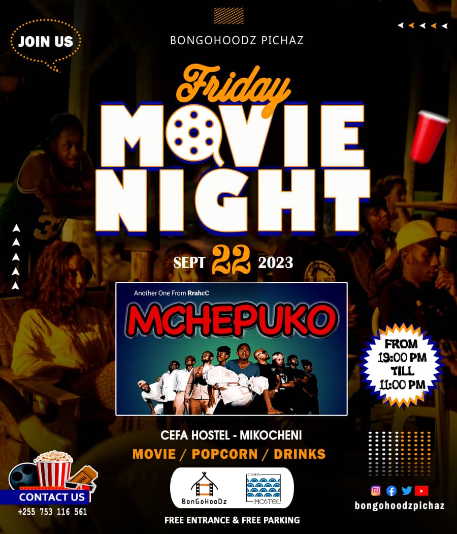 LugomboMaKaNTa's tweet photo. Kesho ni CEFA HOSTEL! Soma Bango alafu tukutane Mikocheni B KARIBU na NAKIETE PHARMACY.
Cc: @BongoHoodz @Boyca_tz
#Mchepuko
#FridayMovieNight
#BongohoodzPishaz https://t.co/Bd7fhYp60d